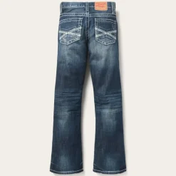 1014 Fit Destructed Medium Wash Jeans