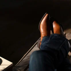 Austin Burnished Leather Snip Toe Boot