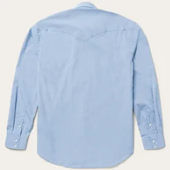 Blue End On End Solid Shirt