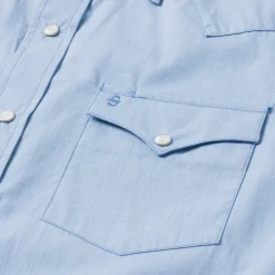 Blue End On End Solid Shirt
