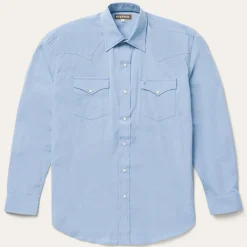 Blue End On End Solid Shirt