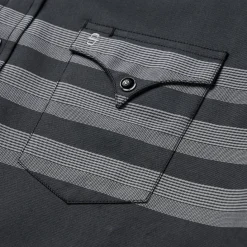 Border Stripe Twill Western Shirt