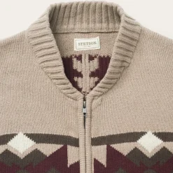 Brown Gray Aztec Cardigan