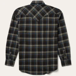 Brown Plaid Flannel Western Shirt