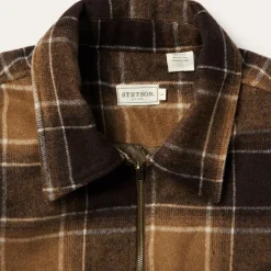 Brown Plaid Western Coat