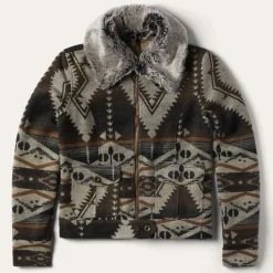 Brown Southwestern Blanket Jacket