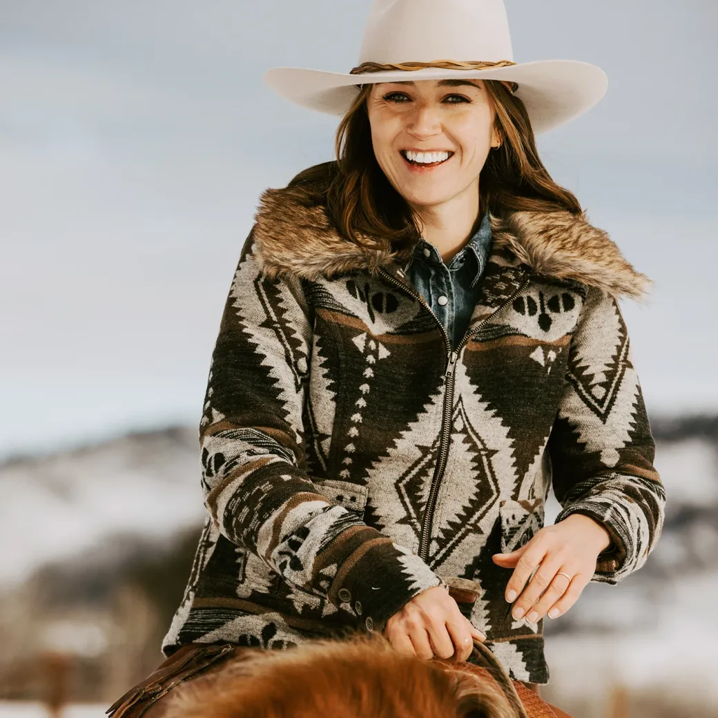 Brown Southwestern Blanket Jacket
