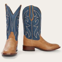 Casper Tan  Blue Matte Cowboy Boot