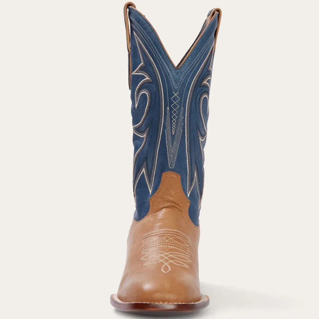 Casper Tan Blue Matte Cowboy Boot