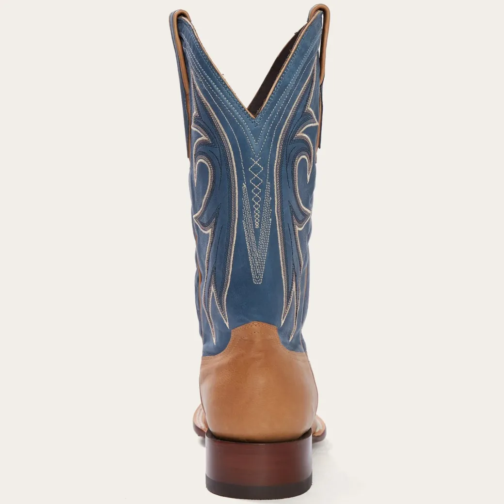 Casper Tan Blue Matte Cowboy Boot