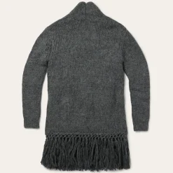 Charcoal Fringed Cardigan