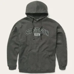 Charcoal Heather Fleece Hooded Sweatshirt