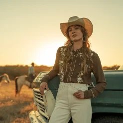 Classic Western Snap Blouse