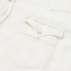 Cream Tencel Twill Shirt