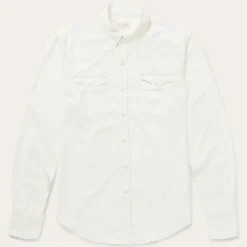 Cream Tencel Twill Shirt