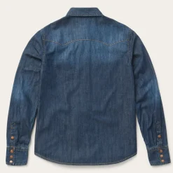 Dark Denim Snap Front Shirt