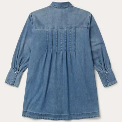 Denim Button Front Shirt Dress