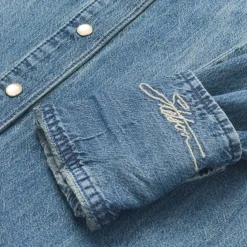 Denim Snap Front Western Shirt