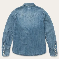 Denim Snap Front Western Shirt