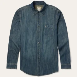 Dirty Denim Western Shirt