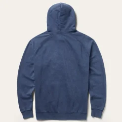 Distressed Logo Hooded Sweatshirt