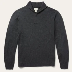 Elbow Patch Knit Sweater in Grey