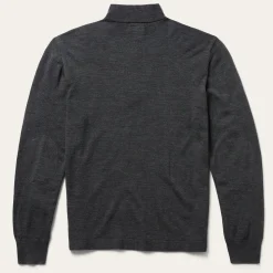 Elbow Patch Knit Sweater in Grey