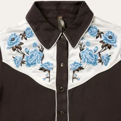Embroidered Rayon Western Shirt