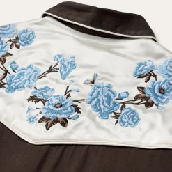 Embroidered Rayon Western Shirt