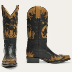 Faye Cowgirl  Horse Underlay Leather Boot