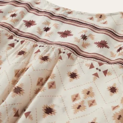 Gaucho Print Herringbone Blouse