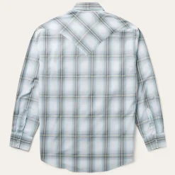 Grey Sky Ombre Plaid Western Shirt