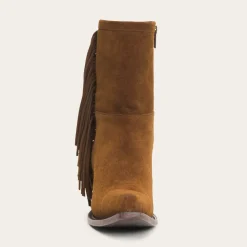 Halle Suede Fringe Side Zip Boot