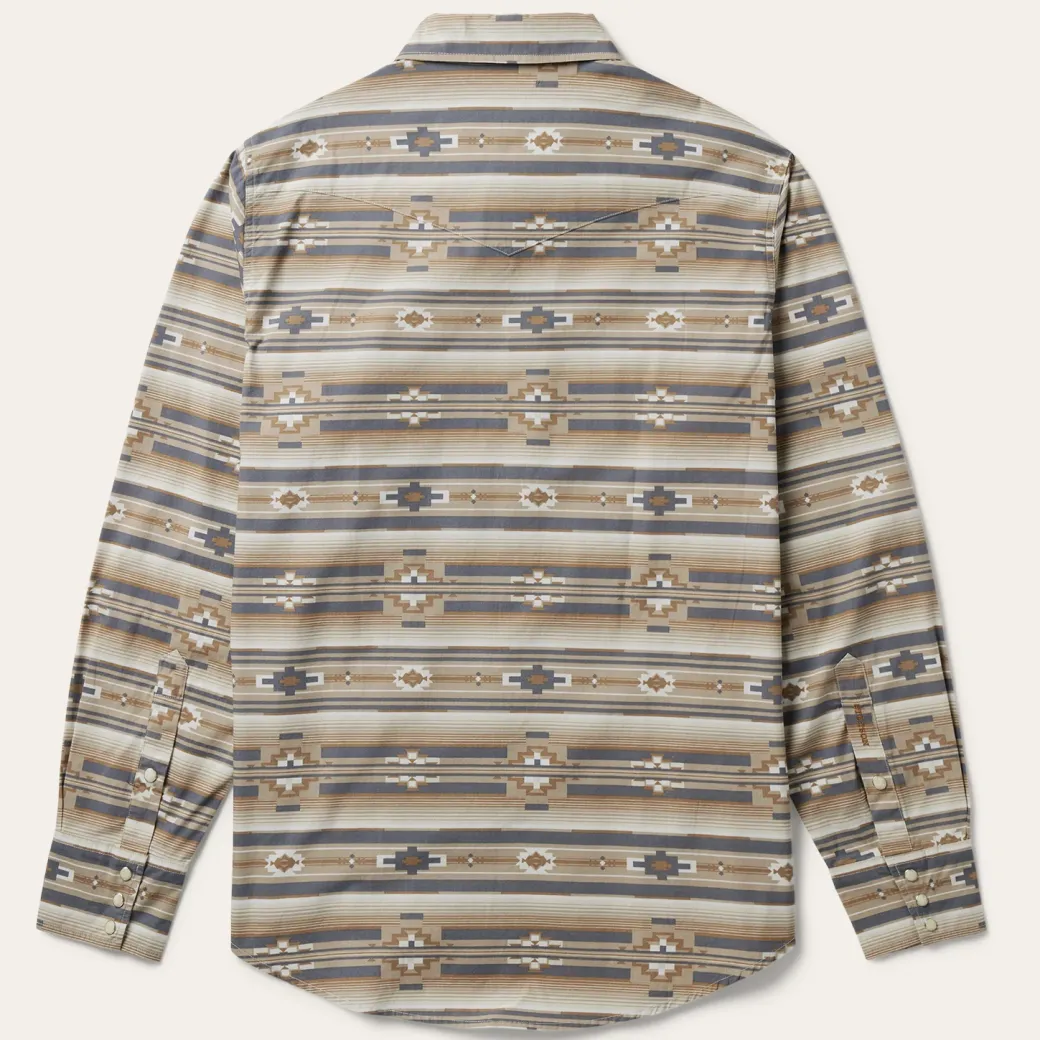 Horizontal Aztec Print Western Shirt