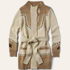 Horseshoe  Star Belted Cardigan