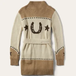Horseshoe  Star Belted Cardigan