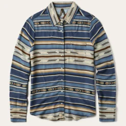 Indigo Serape Print Shirt