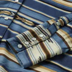 Indigo Serape Print Shirt