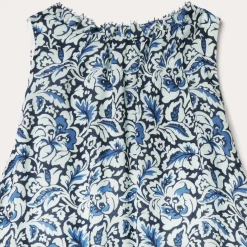 Indigo Tapestry Print Prairie Dress