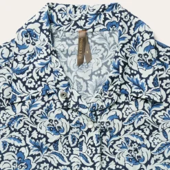 Indigo Tapestry Print Shirt
