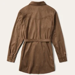 Khaki Suede Western Shirt