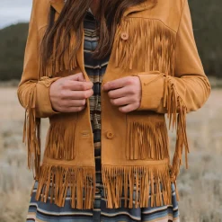 Lamb Suede Fringed Jacket