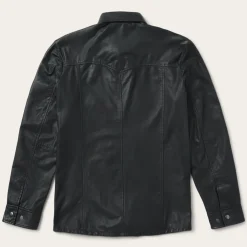 Leather Western Shirt Jacket