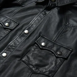 Leather Western Shirt Jacket
