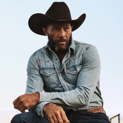 Long-Sleeved Denim Shirt