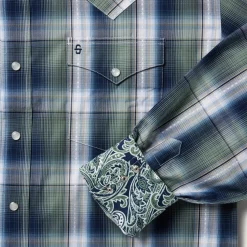 Lucky Diamond Plaid Western Shirt
