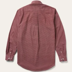 Micro Print Button-Front Shirt