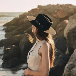 Midtown Wide Flat Brim Hat