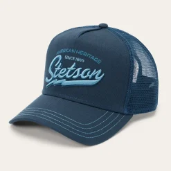 Navy Embroidered 1865 Trucker Cap