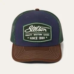 Navy Heritage Script Trucker Cap